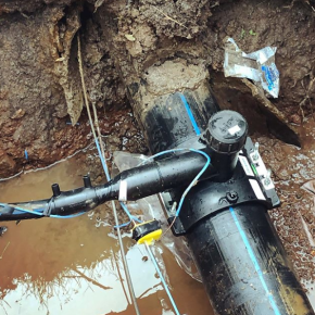 HDPE Pipe on site